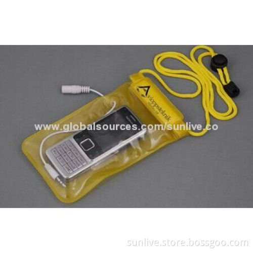 2014 hot sale waterproof plastic pouches for swimming camera